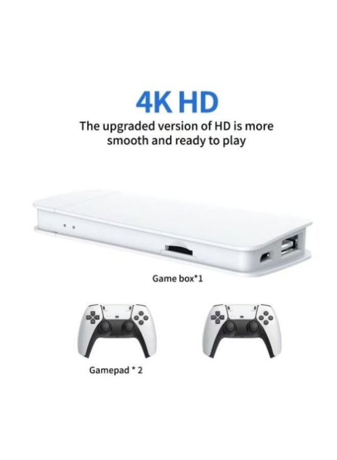 جهاز ألعاب كلاسيكية بدقة 4K فائقة الوضوح | وحدة تحكم لاسلكية بتردد 2.4 جيجاهرتز مع وحدتي تحكم | يحتوي على أكثر من 20000 لعبة كلاسيكية مدمجة، توصيل وتشغيل عبر منفذ HDMI، سعة تخزين 64 جيجابايت. - Image 3
